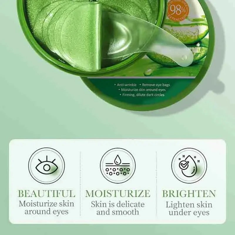 60pcs Aloe Vera Dark Eye Bags Removal Patch